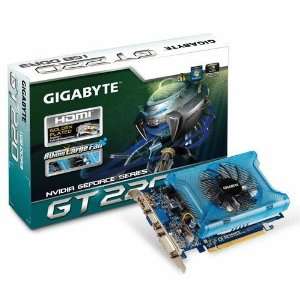  GIGABYTE GeForce GT 220 1GB DDR3 PCI Express 2.0 DVI I 