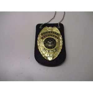  Fugitive Recovery Agent Badge with Neck Chain Holder 