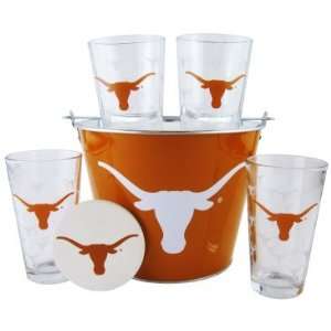  Texas Longhorns Pint and Beer Bucket Set  Longhorns Gift 