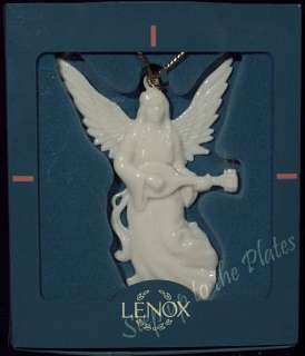 Lenox China Renaissance Angel MANDOLIN Christmas Tree Ornament /s Use 