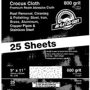    Ali Ind. 03294 Bulk Crocus Cloth (Pack of 25)
