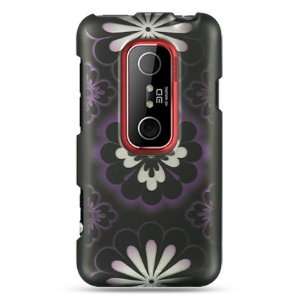   with purple hawaiian flower design for the HTC Evo 3D 