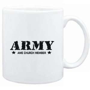  Mug White  ARMY Ame Church Member  Religions Sports 
