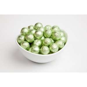 Leaf Green Foiled Milk Chocolate Balls Grocery & Gourmet Food