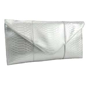 Urban Expressions Oversized Bailey Clutch   Matte Silver 