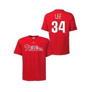 Philadelphia Phillies Cliff Lee Player Name & Number T Shirt by 