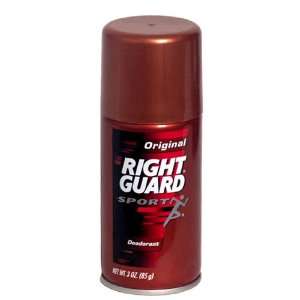  Right Guard Sport Deodorant/Body Spray, Original , 3 oz 