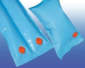 BLUE, SINGLE Chamber Swimming Pool Water Bag Tube 10 Pack  