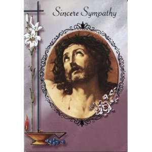  Sincere Sympathy   Suffering Christ Card (SFI SGC1216E 