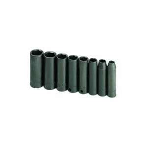  8 Piece 3/8in. Drive SAE Deep 6 Point Impact Socket Set 