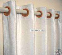 White Velvet Curtains Drapes Panels Ring Top upto 84  