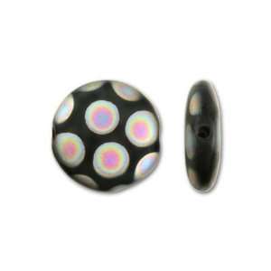    Glass Peacock Bead Round 11mm Matte Jet Arts, Crafts & Sewing