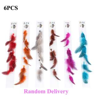   PCS Multi Color Feather Style Clip on Hair Extensions Party Extensions