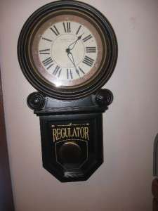 Schoolhouse Regulator Wall Clock; REAL WOOD; Rich  