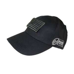   Sand Black W/ USA Flag Velcro Patch Military Hat: Sports & Outdoors