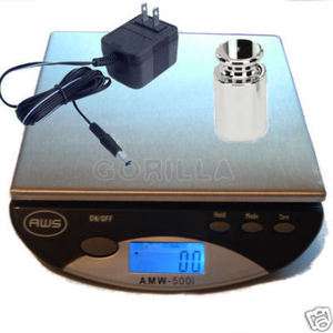   Portable Digital Bench Table Top Scale with 500g Cal Weight & AC Plug