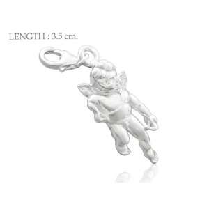 Cupid Angel with Arrow 925 Sterling Silver Charm Pendant Free Lobster 
