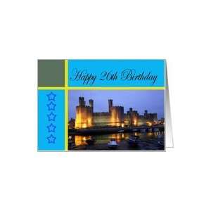  Happy 26th Birthday Caernarfon Castle Card: Toys & Games
