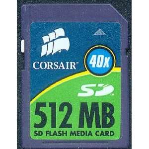  Corsair 512MB 40x SD Flash Media Card Electronics
