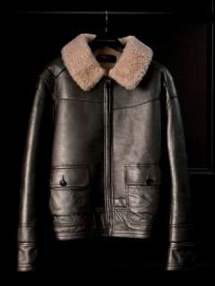 Silver Shearling Bomber Jacket   One of a Kind Gifts   RalphLauren 