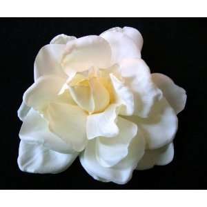  NEW Ivory White Real Touch Gardenia Hair Clip and Pin 