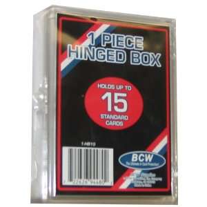  Card Supplies   1 Piece Hinged Box Card(s) Holder By Bcw 