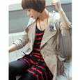 2011 NEW Women Military Style Double Breasted Trench Coat Jacket L~XL 
