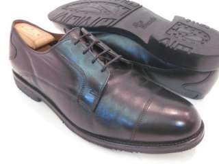   MEMPHIS Black Cap Toe Dress Shoes 12 EEE 3E Extra Wide Retail $245