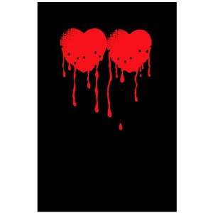 11x 14 Poster. Two bleeding hearts .Decor with Unusual images. Great 