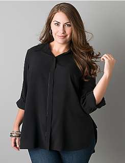   product,entityNameBeaded placket button front tunic