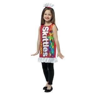  Lets Party By Rasta Imposta Skittles Ruffle Dress Child 