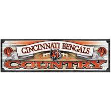 Wincraft Cincinnati Bengals Country Wood Sign   