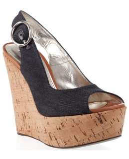 Dolce & Gabbana Denim Cork Wedge Shoes   Biondini   farfetch 