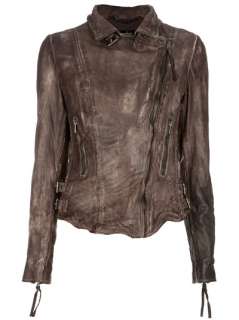 Muubaa Distressed Leather Jacket   Bernard   farfetch 