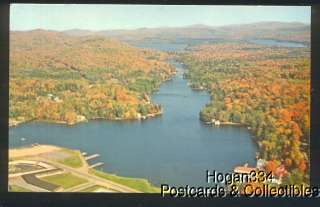 Aerial View Old Forge NY Showing Lakes Fall PC  
