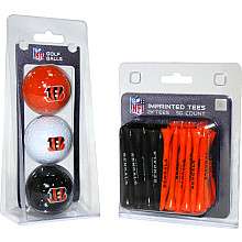   Cincinnati Bengals Imprinted Golf Balls and Tees Set   
