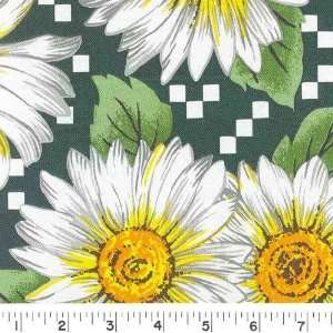  54 Wide SUNFLOWER PATCH TABLECLOTH VINYL Fabric By The 