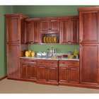 Overstock Cherry Stain/ Chocolate Glaze 36 inch Wide Wall Cabinet