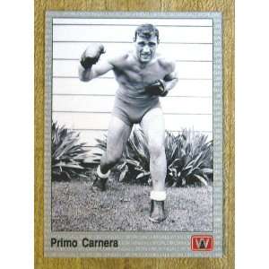 Primo Carnera 1991 Premier Edition Boxing Card (#60 of Series)  