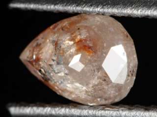 30ct Stunning Translucent Fancy Rose Cut 100% Natural Diamond Pear 