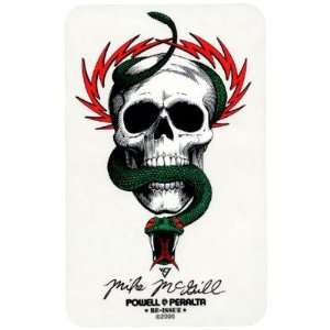 POWELL PERALTA Mike McGill Skull and Snake Sticker 6 inch:  