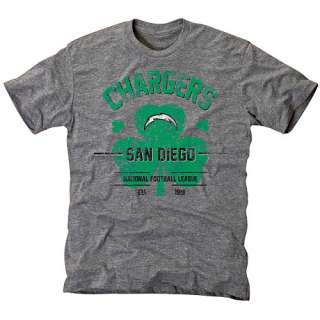 San Diego Chargers Mens Pro Line Tees Pro Line St. Patricks Day Big 