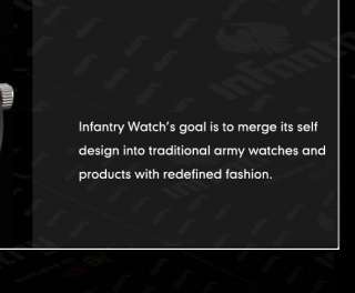 New Mens Black Nylon INFANTRY Army Outdoor Sports Watch  