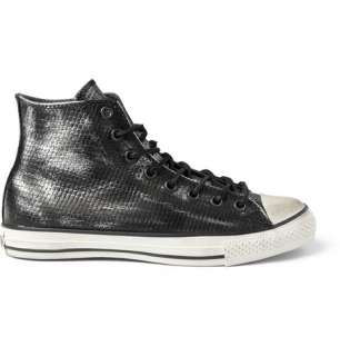    High top sneakers  Snake Print Leather High Top Sneakers