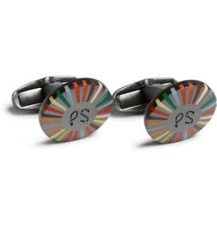 Paul Smith Shoes & Accessories Multi Coloured Logo Cufflinks  MR 