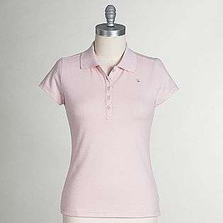 Womens Solid Short Sleeve Polo Shirt  Gloria Vanderbilt Clothing 