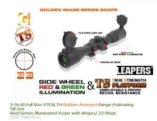   New Gen. Golden Image 3 9X40 Full Size Mil Dot Riflescope SCP 394FDRL4