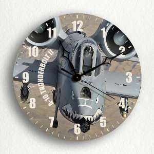 10 Thunderbolt II Head On 8 Silent Wall Clock:  Home 