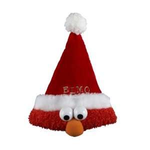  Kurt Adler Sesame Street 13 Inch Plush Elmo Santa Hat 