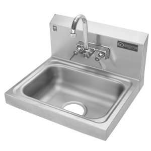   Wash Wall Mounted Sink with Faucet, Stainless Steel: Home Improvement